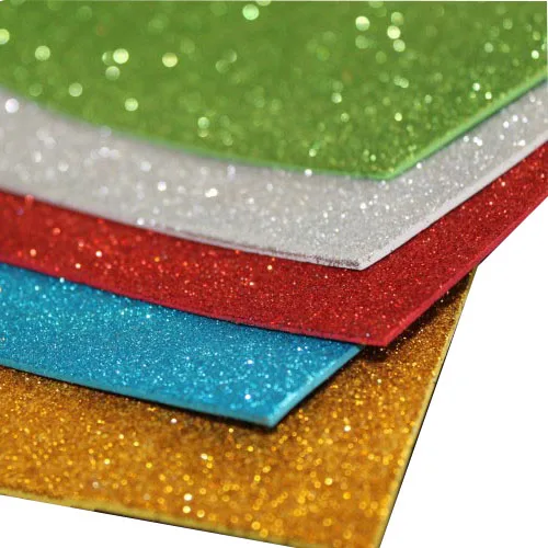 A4 Glitter EVA Foam Craft Paper for DIY Handcrafts Decoration Glitter Foam Stickers