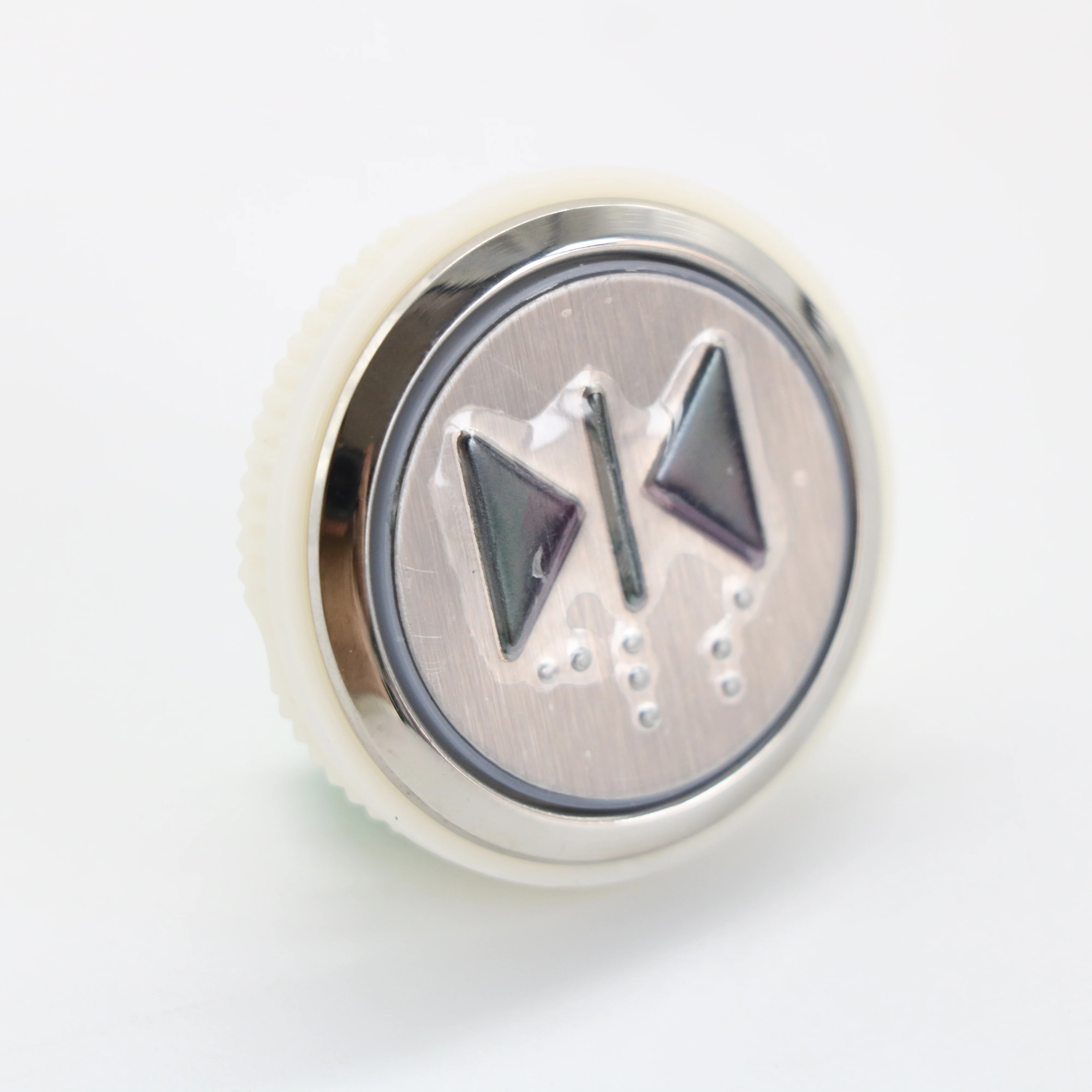 35.2mm Round DC24V SUS Panel Plastic Frame Elevator Call Button Lift Push for Parts