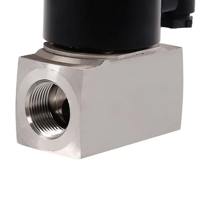ZCT Stainless Steel Solenoid Valve One-way Straight-through Type For Water And Gas Normally Closed  Ac380V 220V 110V Dc24V 12V
