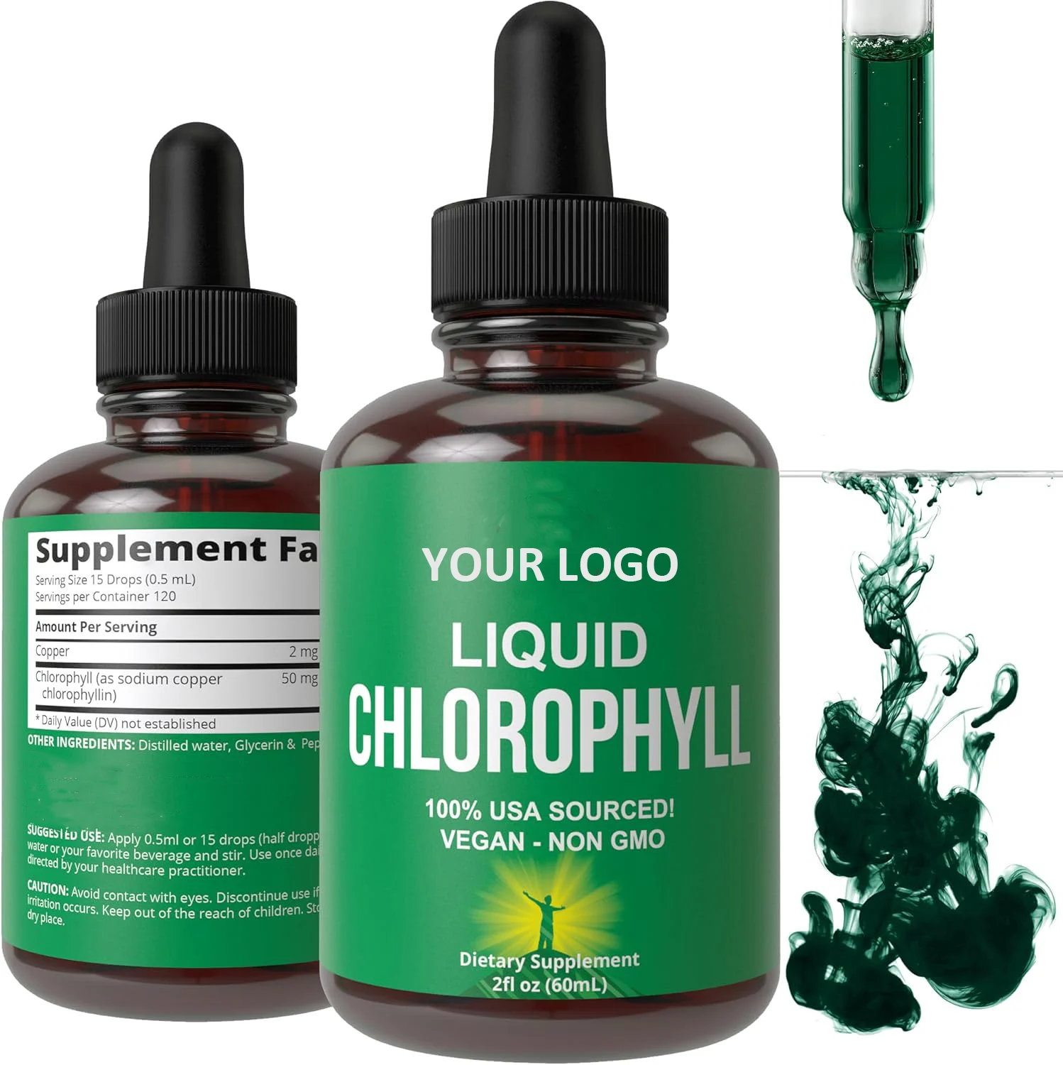 Liquid chlorophyll customized chlorophyll liquid private label chlorophyll drops