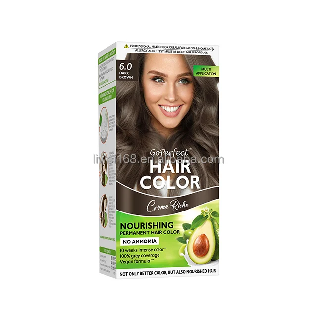 Hair Color Cream Organic Hair Color Dye Wholesale Hair Color ODM Factory Supplying Natural with Avocado Oil Female 3 Years