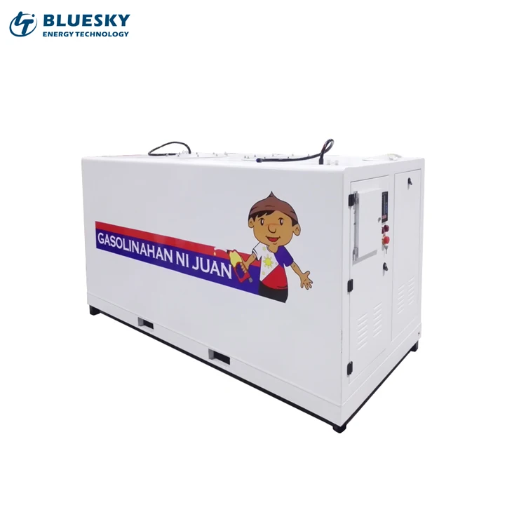 High Quality 2 Nozzles Mini Portable Diesel Gasoline Petrol Fuel Station