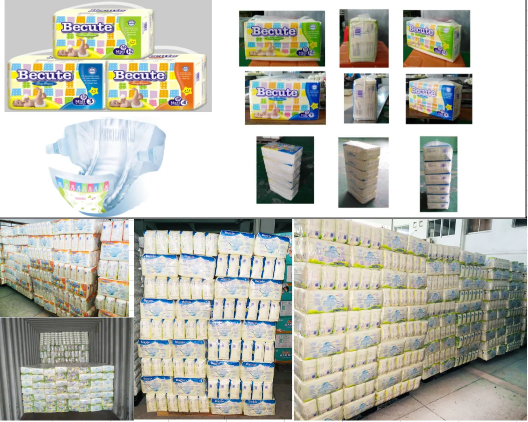 brand of OEM&ODM breathable magic cotton cheap disposable wholesale baby diapers in bales