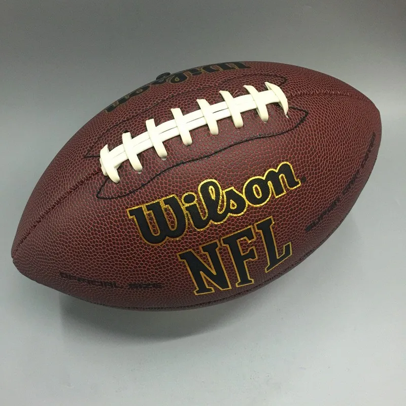 Custom Logo Game Use PU Composite Leather PU American Football Official Size Football Ball Size 9