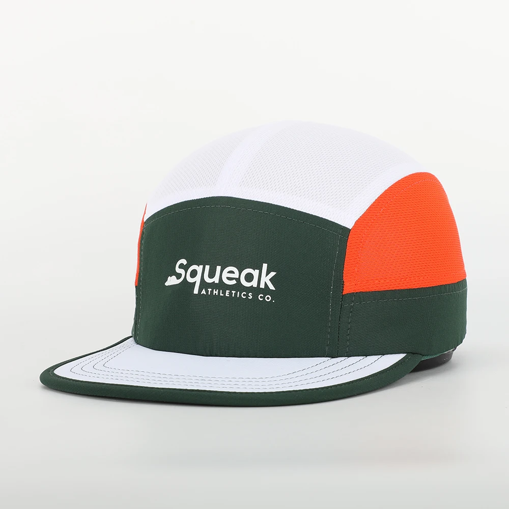 Custom High Quality 5 Panel Camp Cap,Design Your Own Rubber Patch Pattern Logo Sport Running Hat,Lightweight Nylon Camper Hat