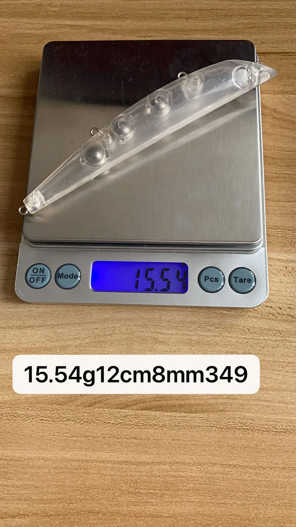 Unpainted fishing lure blank crankbait lure body 120MM 15.6G 349#