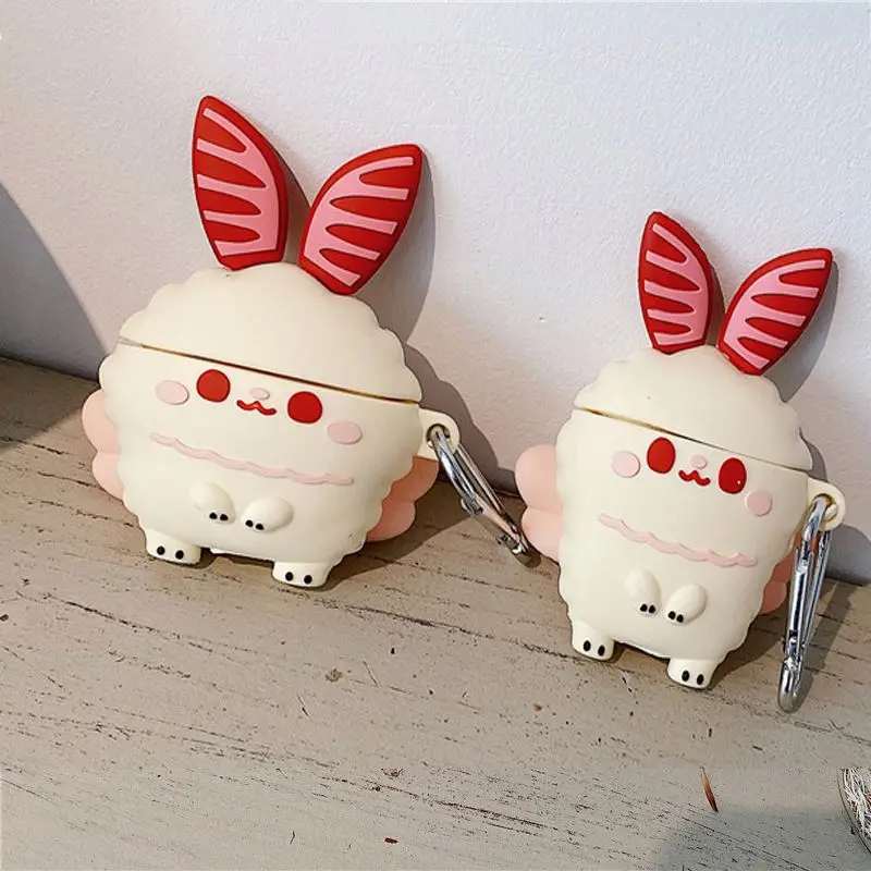 Cute Animal Rabbit For Earpods Case Covers, Split Sleeve 3D Cartoon Silicone For Air-pods Case //