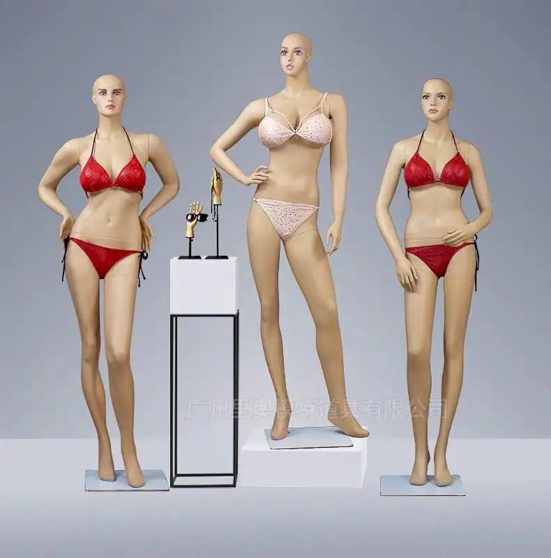 Big breast fashional abstric female displaying mannequins for bra and sexy shop