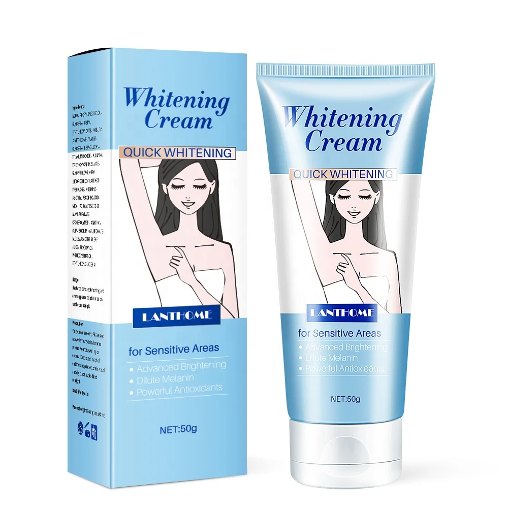 50g Body Underarm Whitening Cream Armpit Leg Knee Private Parts Brightening Melanin Remover Black Skin Whitening Cream