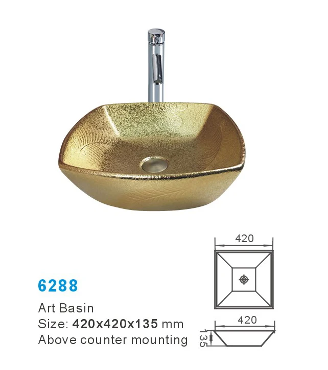 Sanitary Ware Manufacturer Above Counter Mounting Basin Color Sink Bathroom Modern Style Ceramic Wash Basin