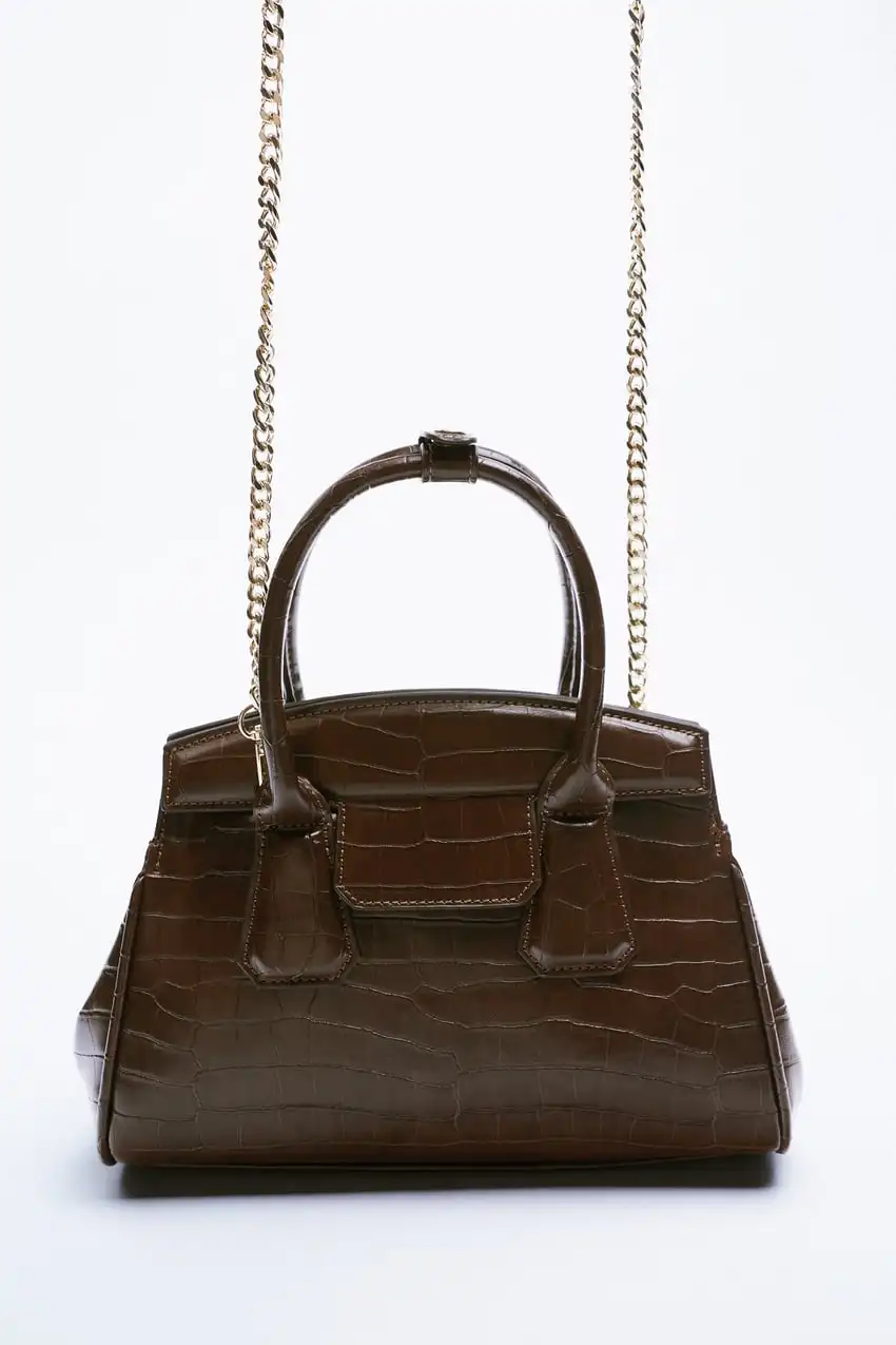 Custom Ready to ship New Arrival Crocodile Pattern Pu Leather High quality Posh Luxury style Crossbody Bag Handbag 29.5*28*10CM