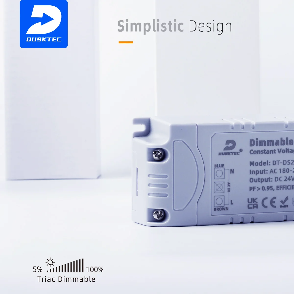 DUSKTEC wholesale led driver Phase triac Dimmable power supply led panel voltage transformer
