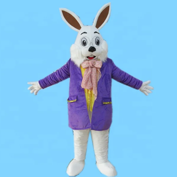 White bunny rabbit performance wear/mascot costume/cosplay
