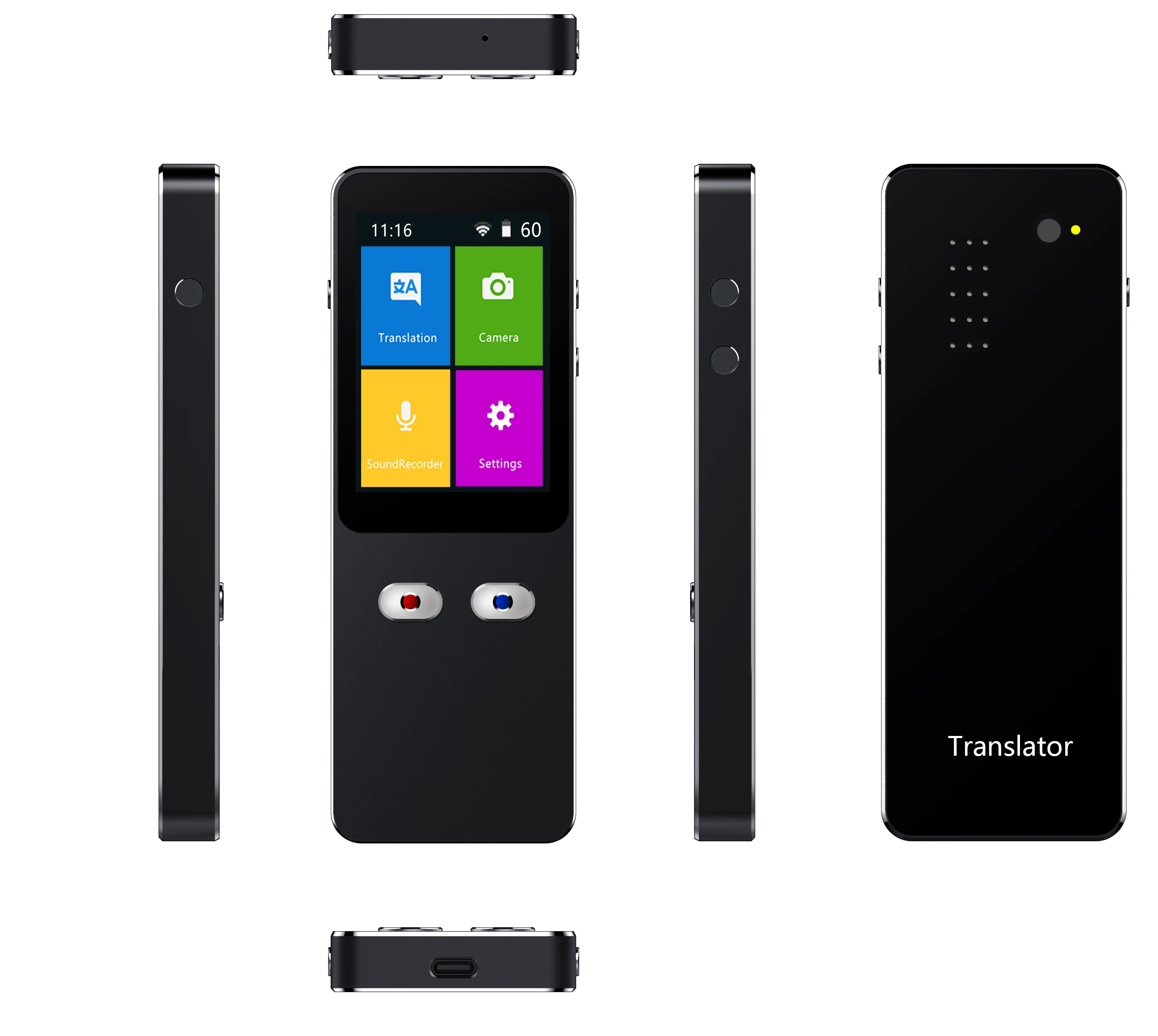 HD Touch Screen AI Voice Intelligent Translator Support Hotspot Portable Translator