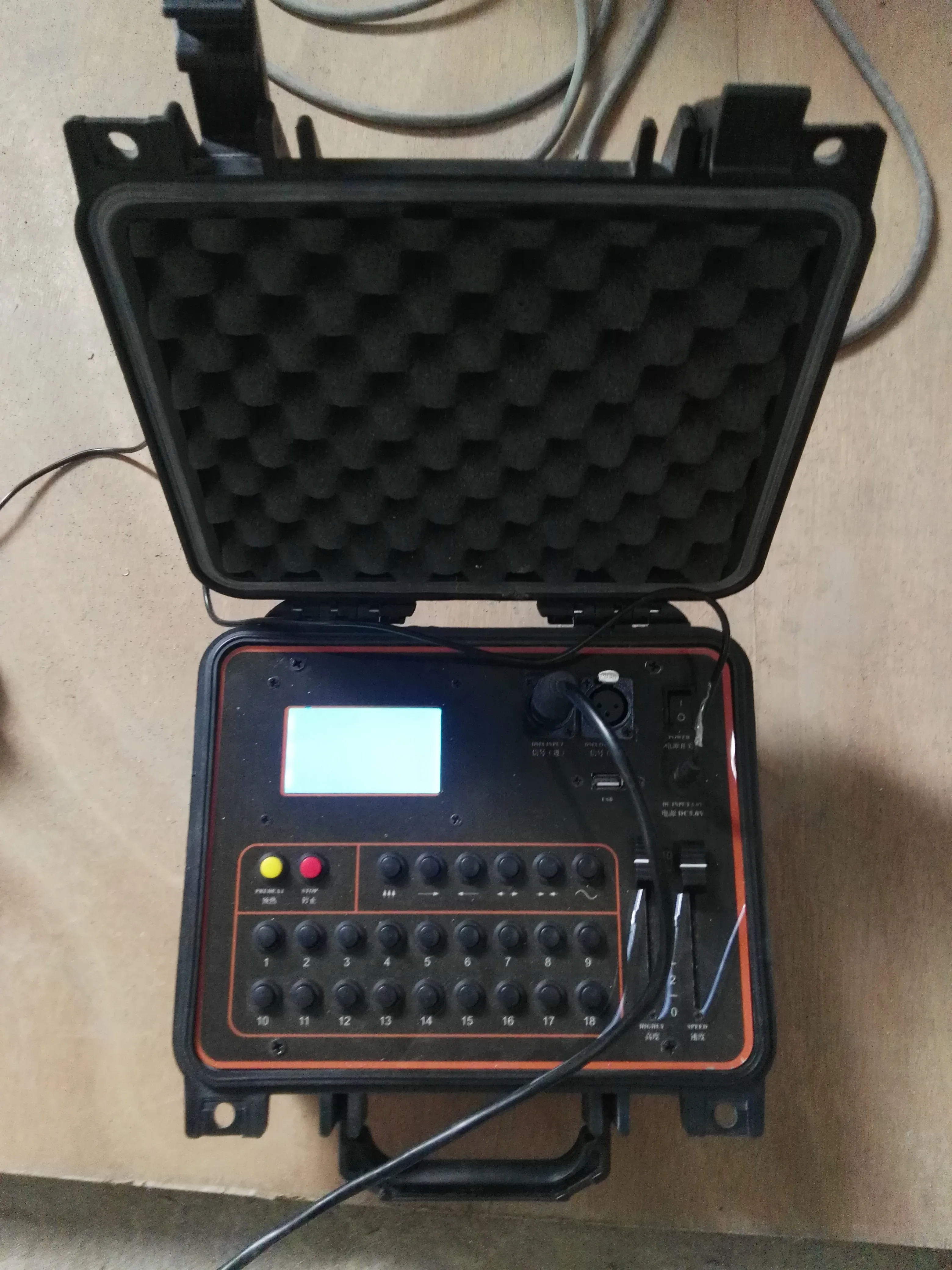 sparkler machine host dmx controller console