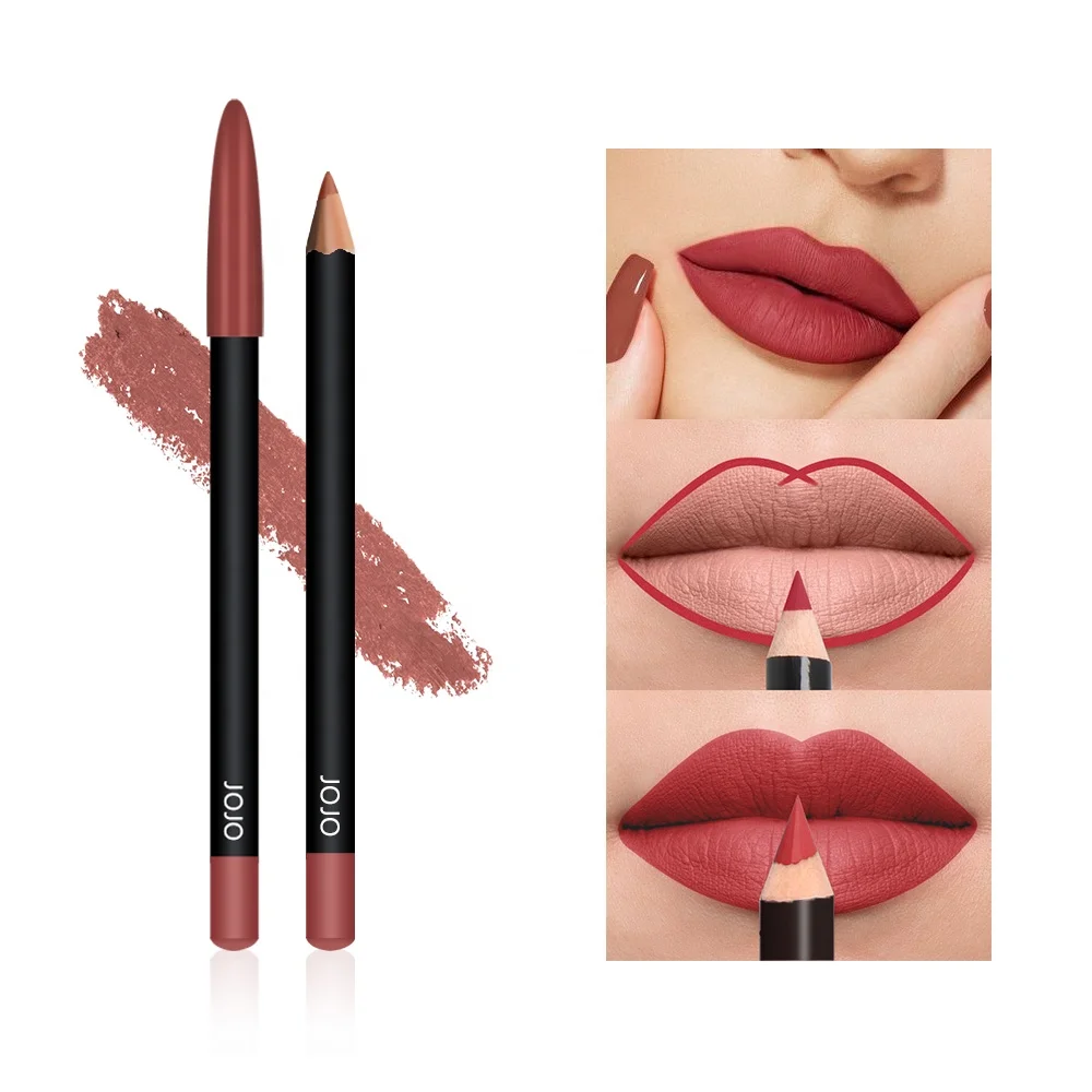 Матовый Водонепроницаемый Деревянный карандаш для губ с логотипом на заказ от производителя