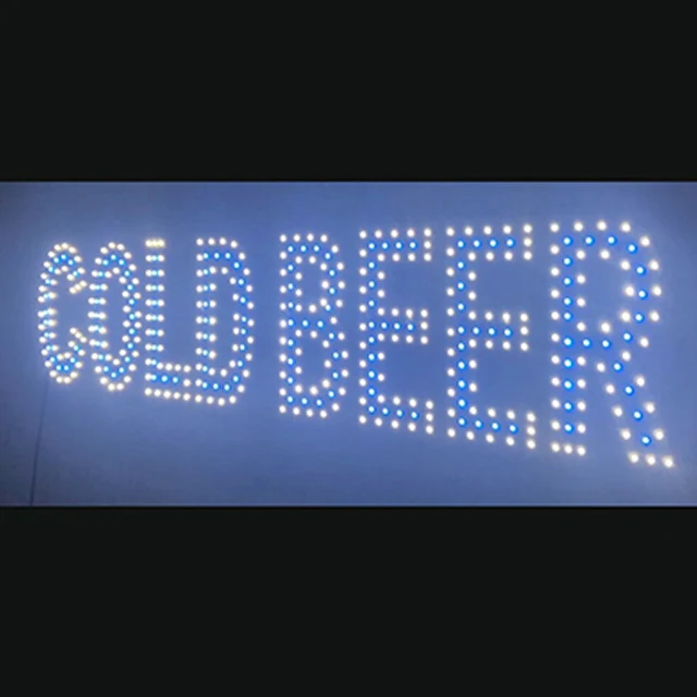 Manufacturer Design Custom 3D Advertising Letter Transparent Flexible Led Sign Board For Store Business