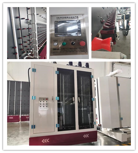 Vertical Automatic Insulating Glass Making Washing And Drying Machine 3660*2440 Mm Glass Working Size From Sand
