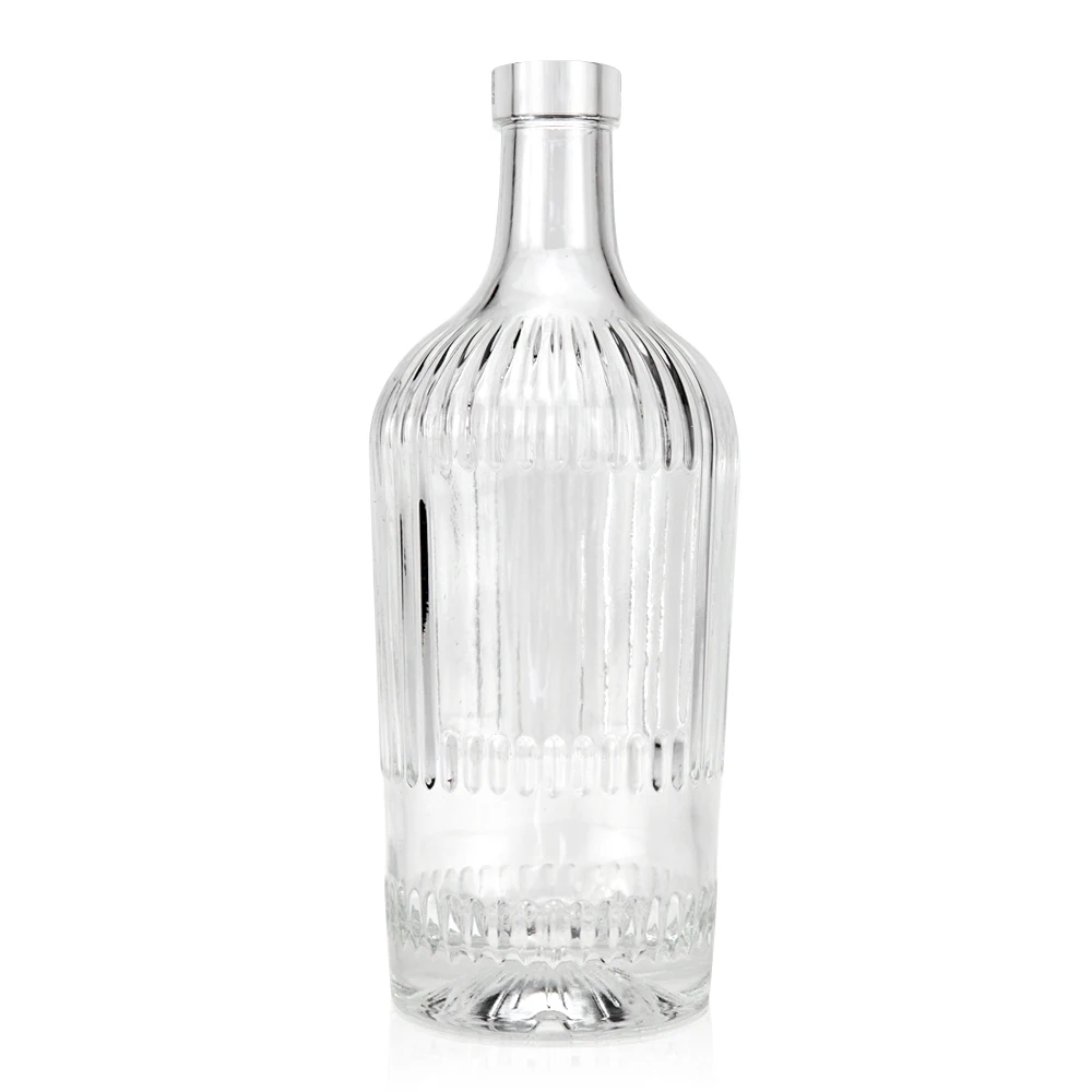 alcohol brandy glass bottle gin 100ml mini 1500ml 1 liter super flint luxury 700ml 200ml tequila wholesale  glass gin bottle