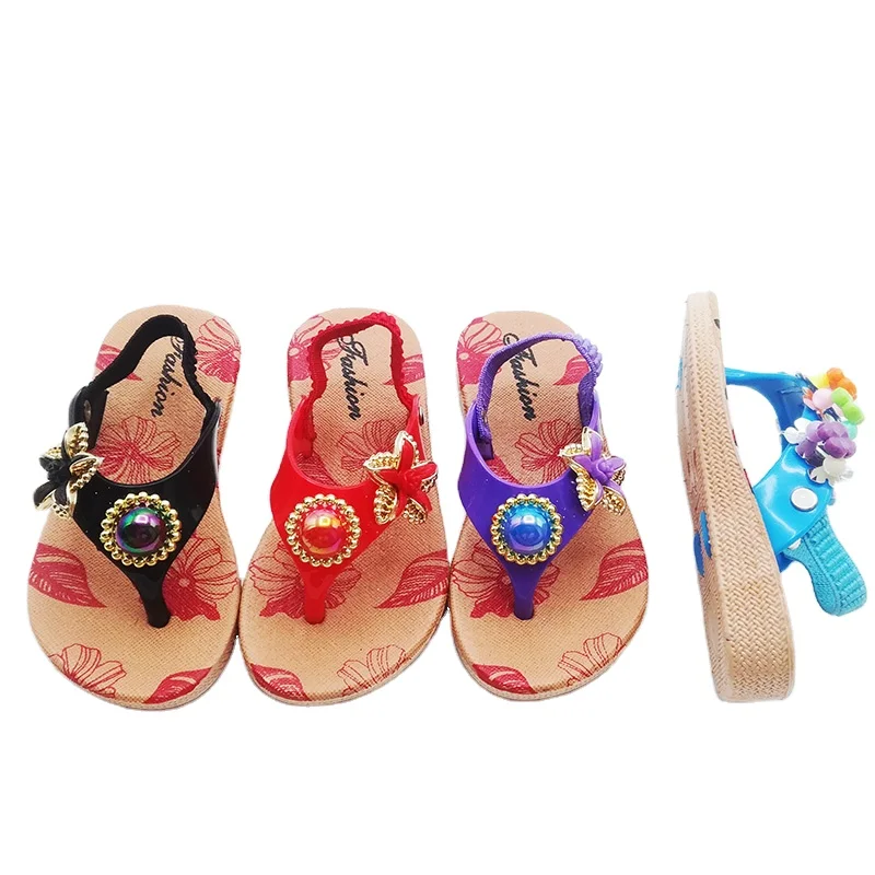 
wholesale New arrival good quality indoor PVC Platform baby girl child slipper 
