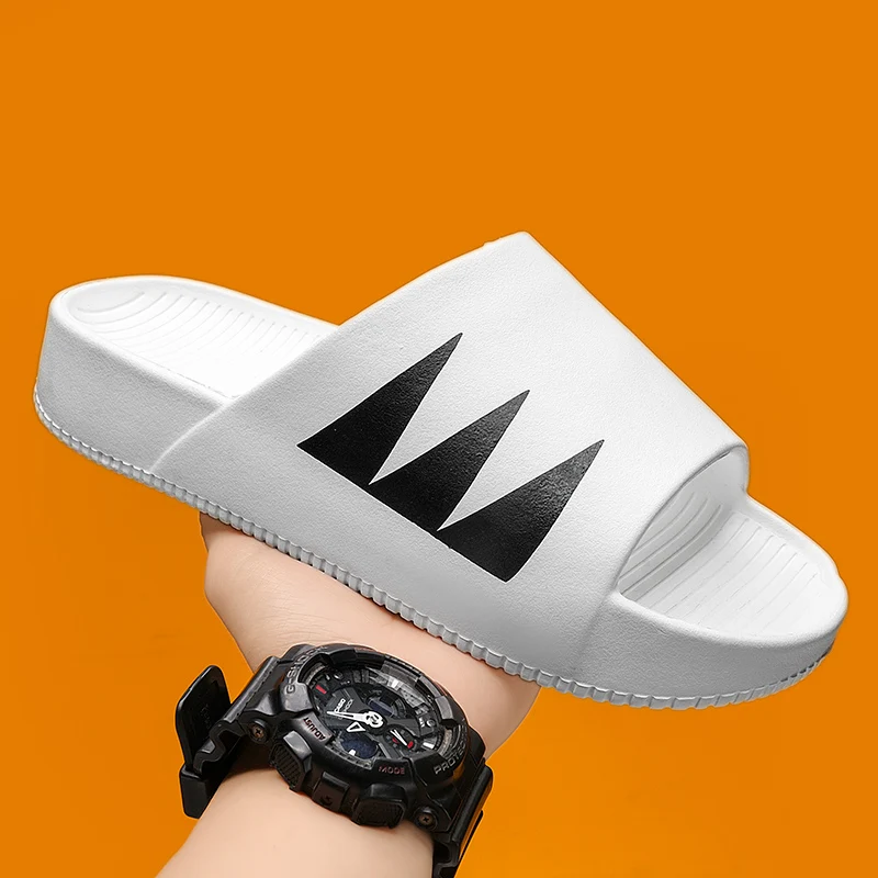 Kai name 3211 couple summer-word drag excrement feeling slippers black white khachi