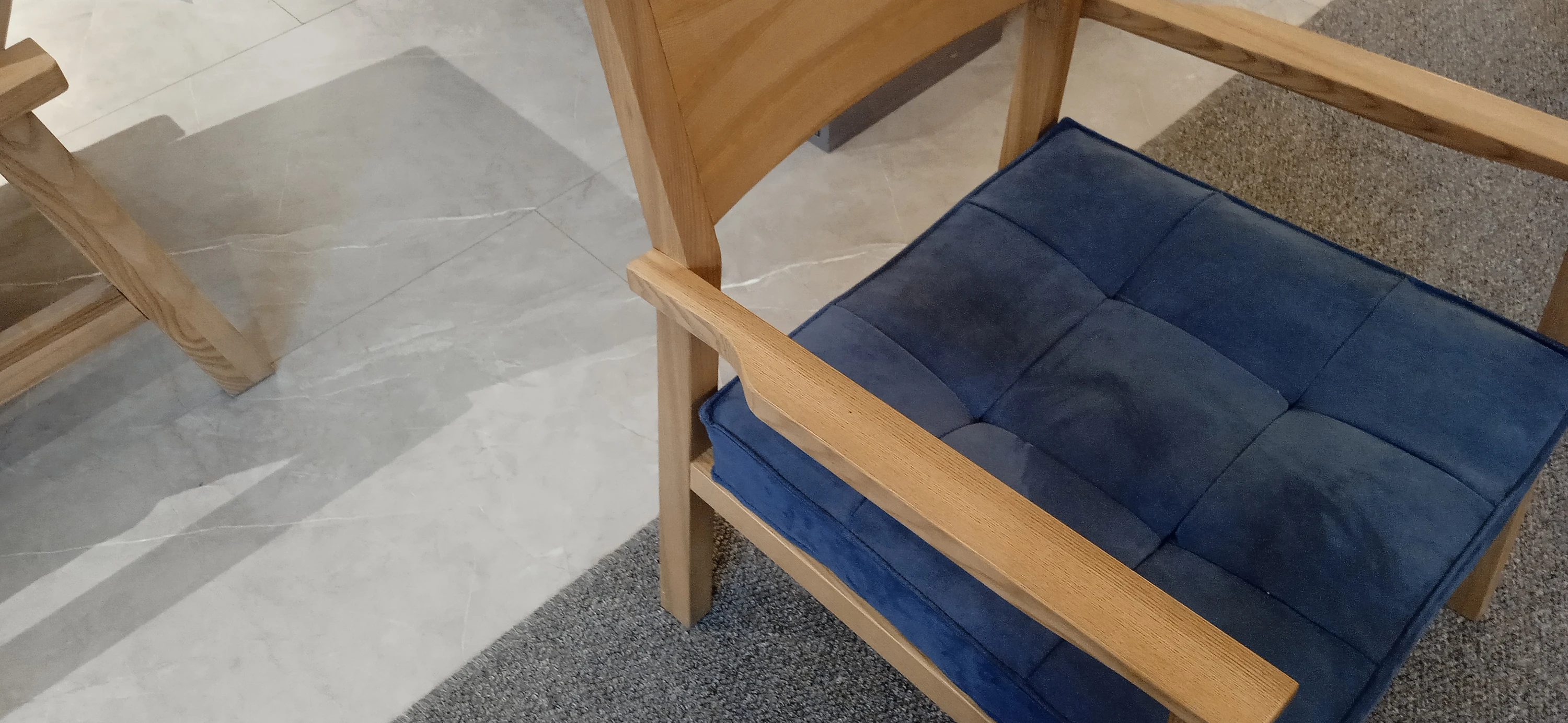 Wooden Chair Accent Armchair with Cushions Modern & Contemporary Lounge Chair for Patio Living Room Study Garden Outdoors