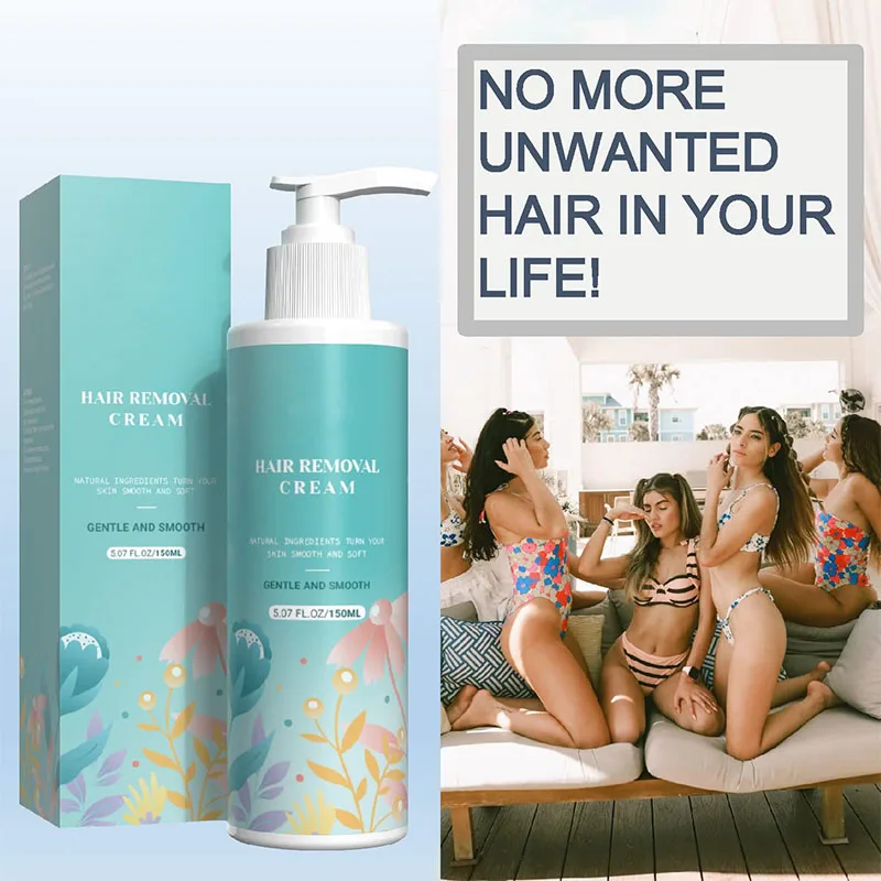 Customized Intimate Painless Under Arm facial hair remover cream for women