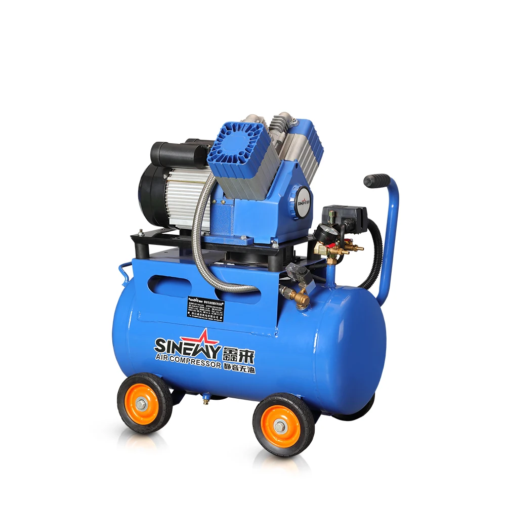 Small portable quiet medical oxygen air compressor with wheels