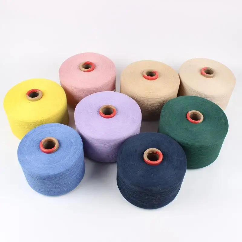 Good price New product 2023 recycled tee shirt yarn 40s spun polyester yarn sweater knitting blend yarn 50 wool 50 acrylic