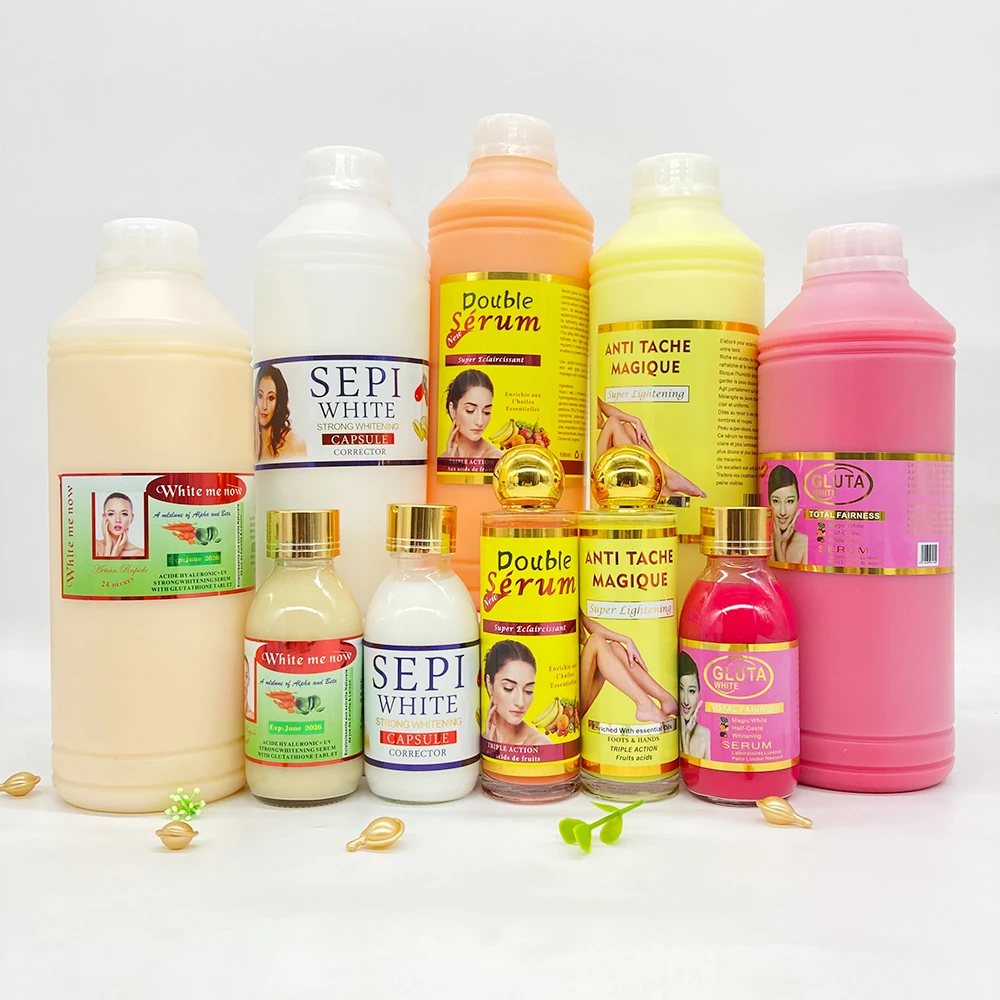 5 kinds of 1 Liter size wholesale price whitening lightening anti aging for dark skin high quality with strong effect serum