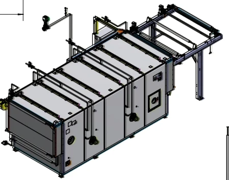 Large capacity steamer for reactive solution pigmen solution