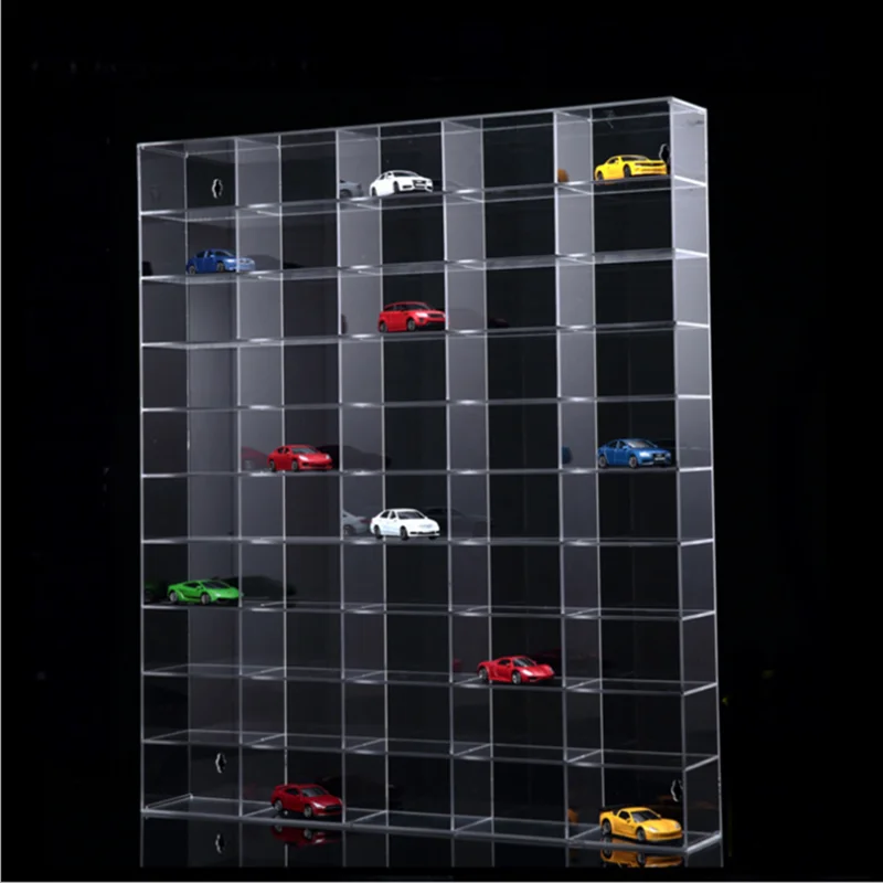 Wholesale Custom Clear Wall Mount Acrylic Model Car Display Case Model Toy Display Rack