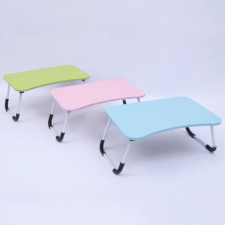 2022 mini adjustable foldable wooden laptop table portable folding ergonomic laptop desk stand for bed