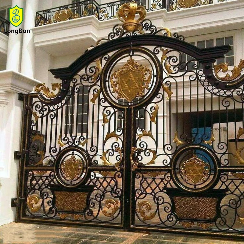 Hot Selling Iron Main Gate Handmade Forged Iron Gate