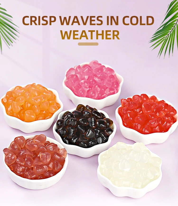 1 кг Оригинальные Хрустальные шарики из агара-желе быстрого приготовления Bobo для магазина чайных десертов