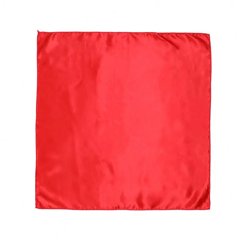 Hot Sale Women Solid Color Satin Square Scarf Bandanas For Stewardess Bank Hotel