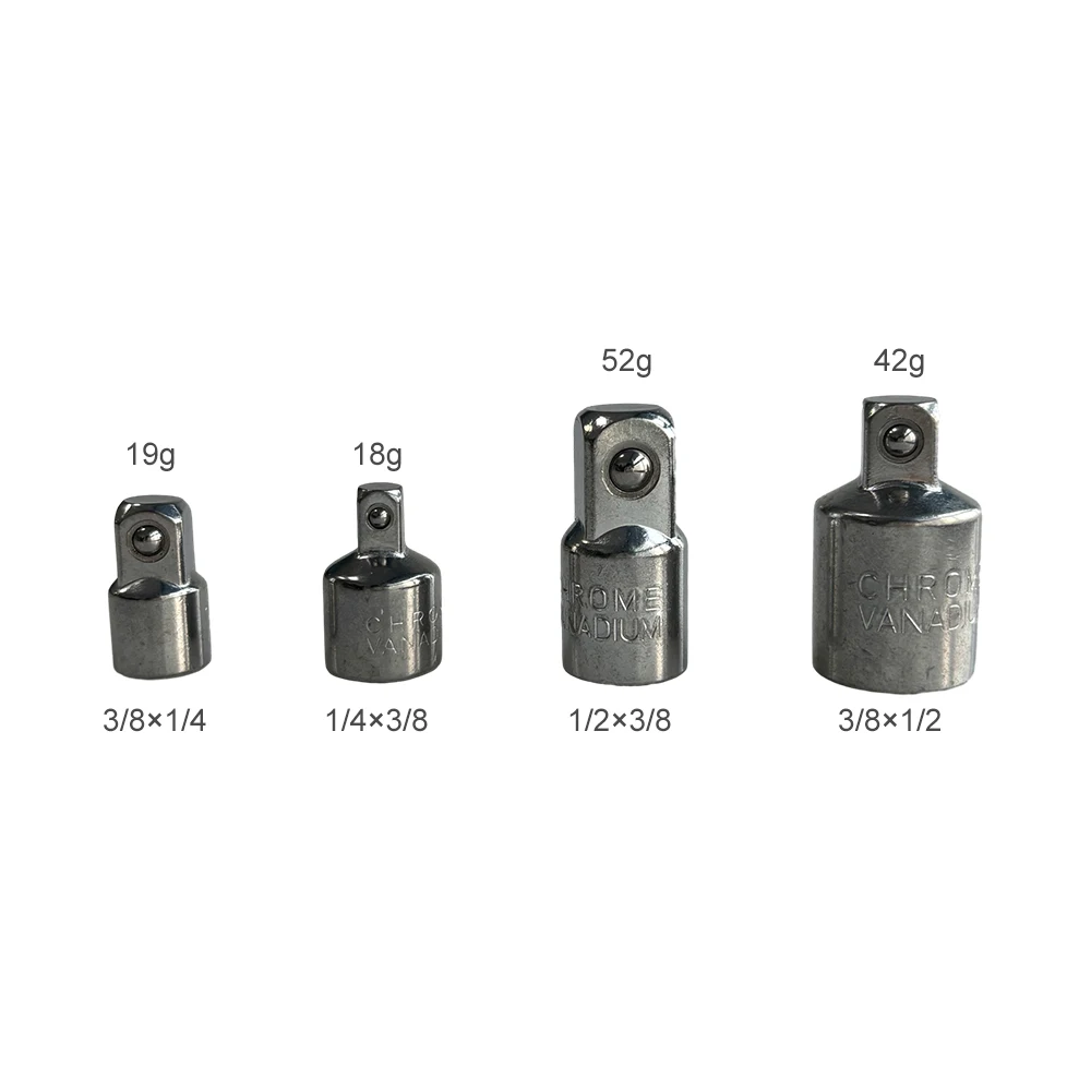 4PCS Wrench Post Sleeve 1/4 3/8 1/2 inch Conversion Head Wrench Adapter