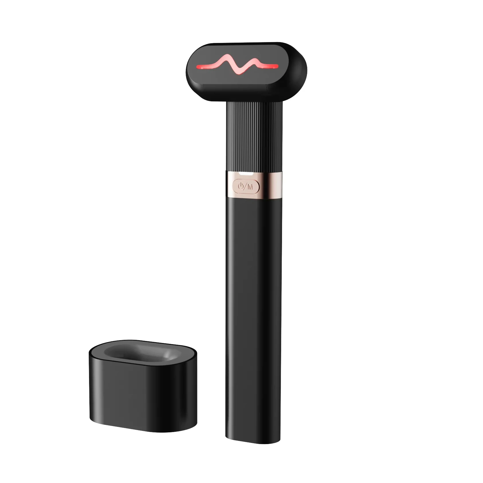 Blue Red Led Light Therapy Wand Beauty Microcurrent Device Neck Face Anti Aging Machine Heating EMS Vibration Eye Lift Pen