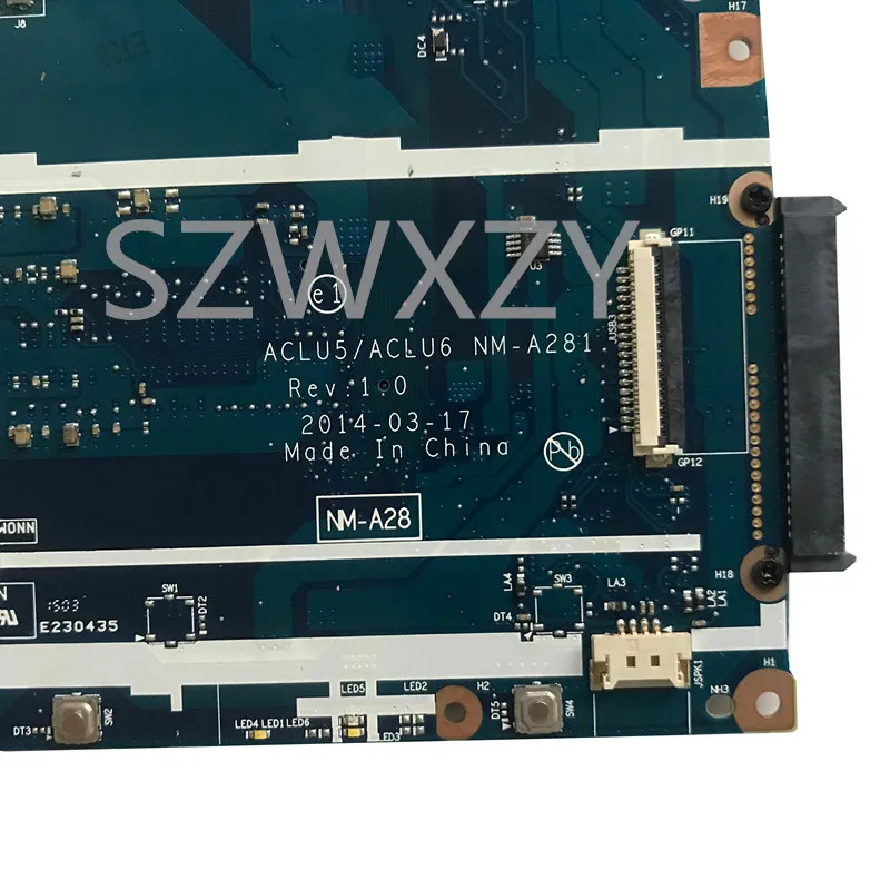 Для Lenovo G50-45 Материнская плата ноутбука 5B20G38066 ACLU5/ACLU6 NM-A281 с A8-6410 1,8 ГГц процессор DDR3L материнская плата 100% тестирование
