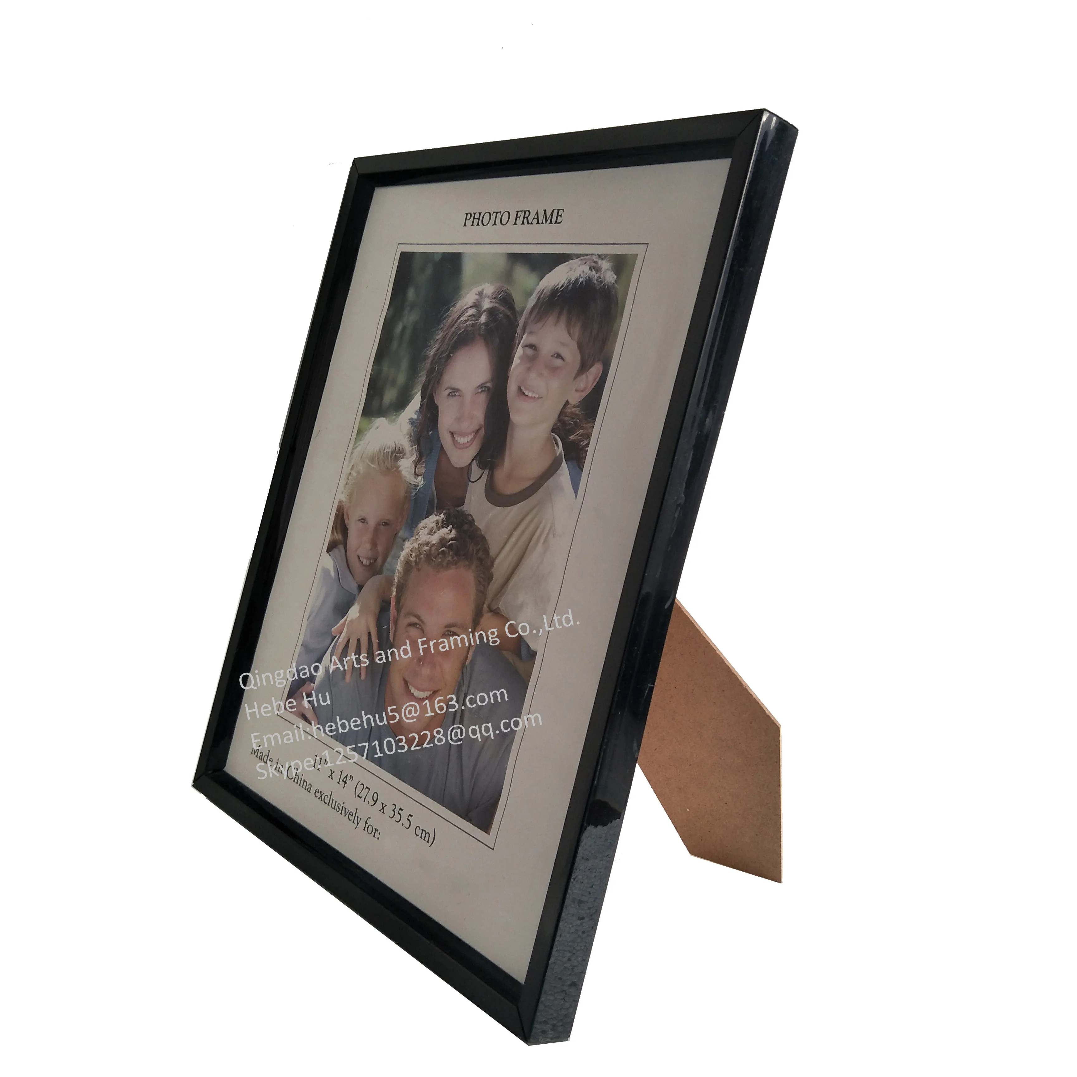 Wholesale cheap narrow pvc plastic photo frame large size 30x40cm 45x60cm plastic picture frame bulk pvc desktop frame