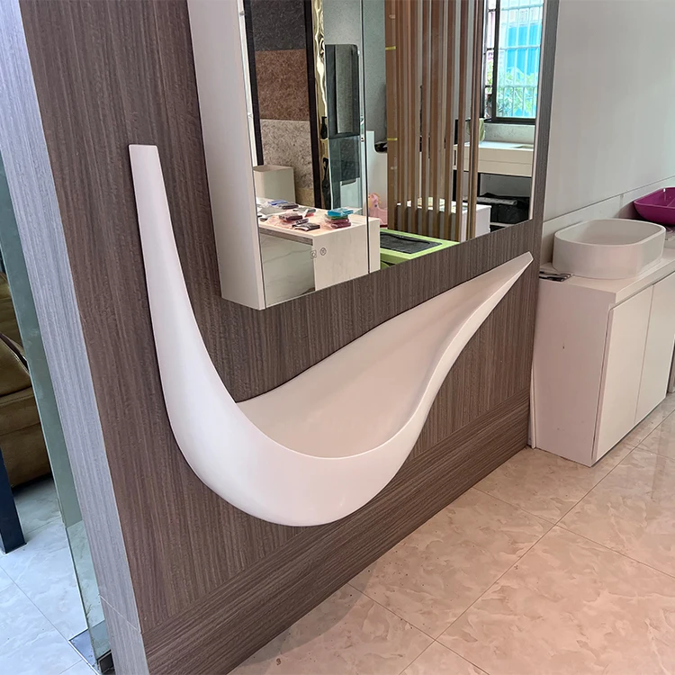 Top Sale Marble Stone Pedestal Face Wash Basin Price for Middle East Home Bathroom Sink