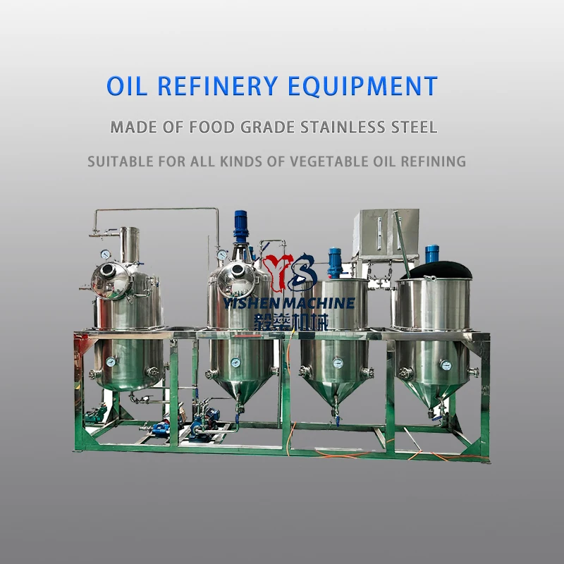Commercial Soybean cottonseed sunflower usage crude cooking Peanut Oil refining machine line