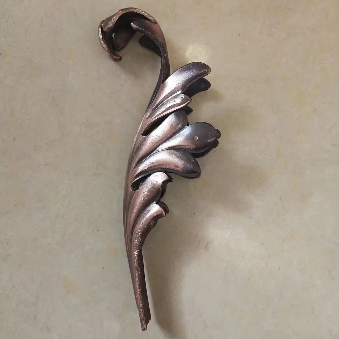 Forged iron flower parts and forged leaves for decoration fence and gates