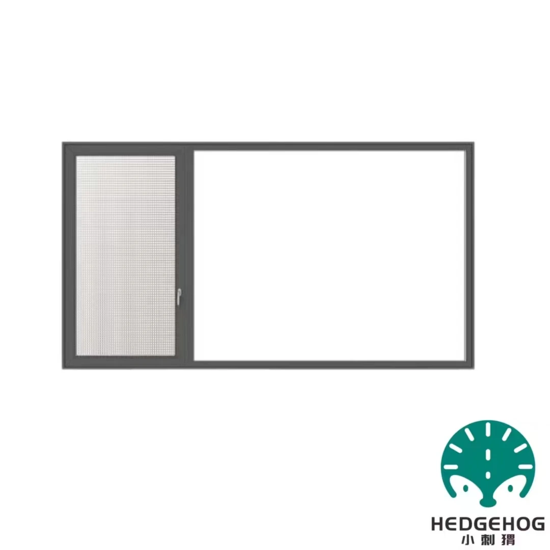 Broken bridge aluminum sea view room high-end aluminum alloy doors and windows, floor to ceiling swing windows