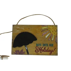 Home wall decoration factory wholesale customized size 18x12cm paper and handmade wood chalkboard with rope