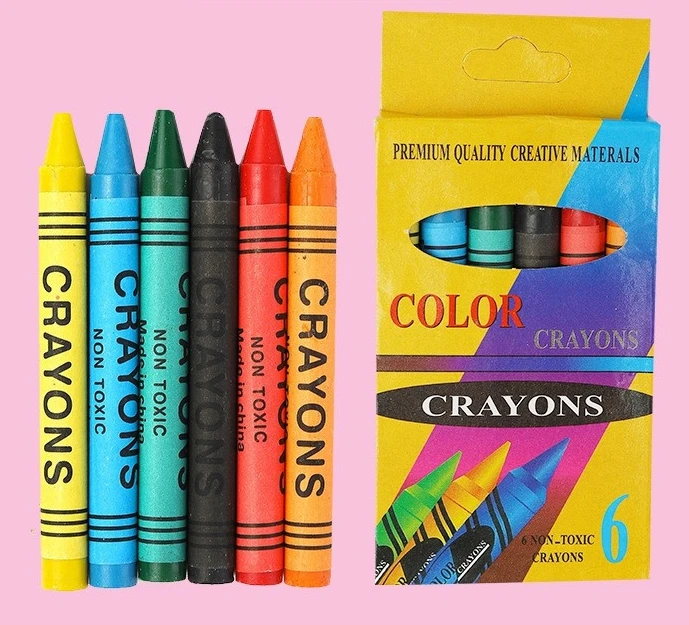 6/8/12/24 Color Pack Wholesale Bulk Oil Pastel Custom Kids Wax Crayons In Box Set For Children