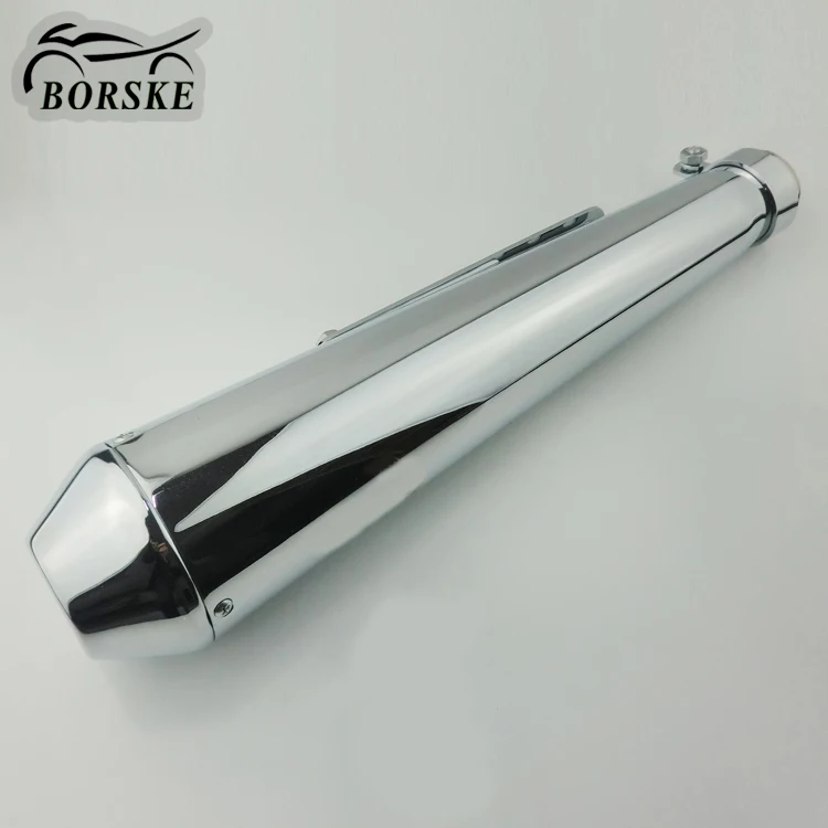 Хорошая сварка Универсальный мотоцикл глушитель выхлопной Совет для Harley Honda Kawasaki Suzuki Chopper Cruiser