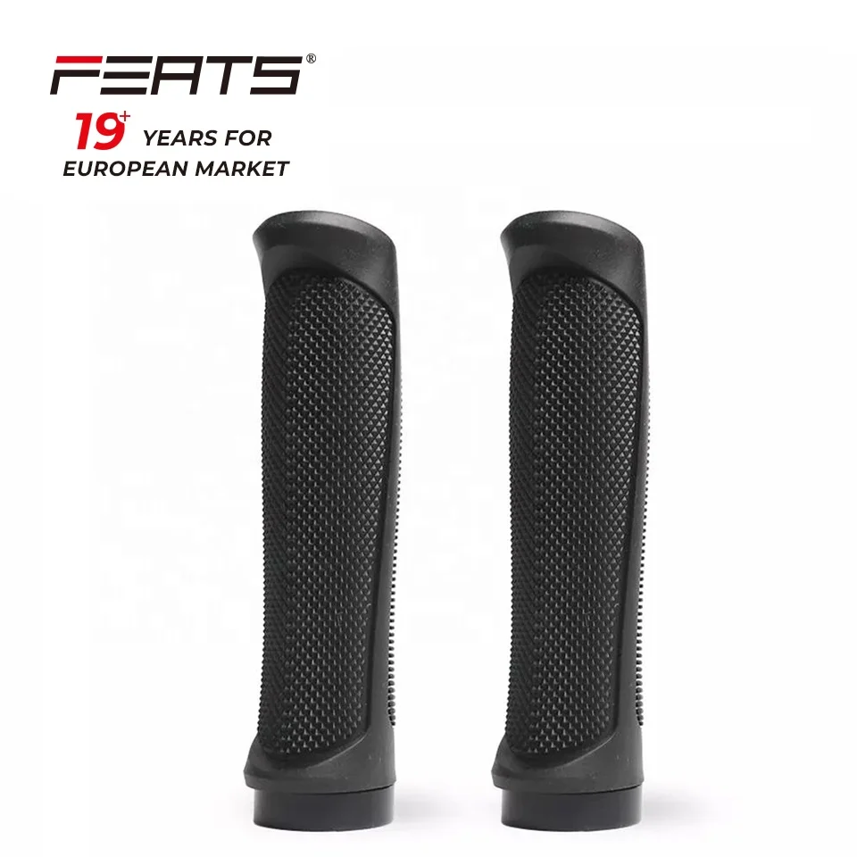 FERTS TPR+PP,  1 Sides Locking  Bike Handlebar Grips  Anti-Slip Handle Grip for MTB/BMX/Foldable/Urban Bicycles/Scooter