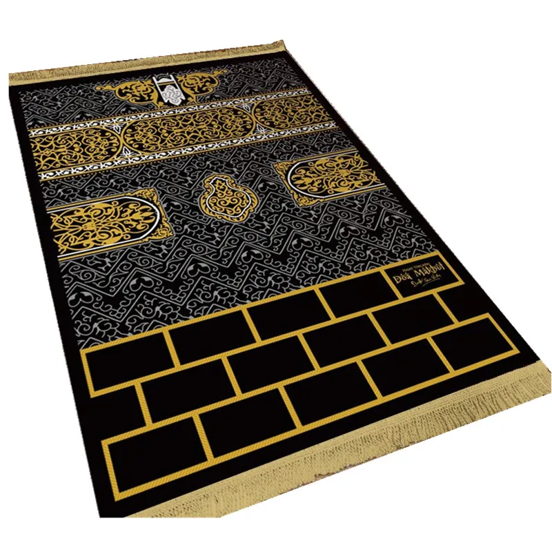 Manufacturers wholesale high quality luxury prayer mat muslim soft thick jacquard carpet worship blanket sajadah turkey