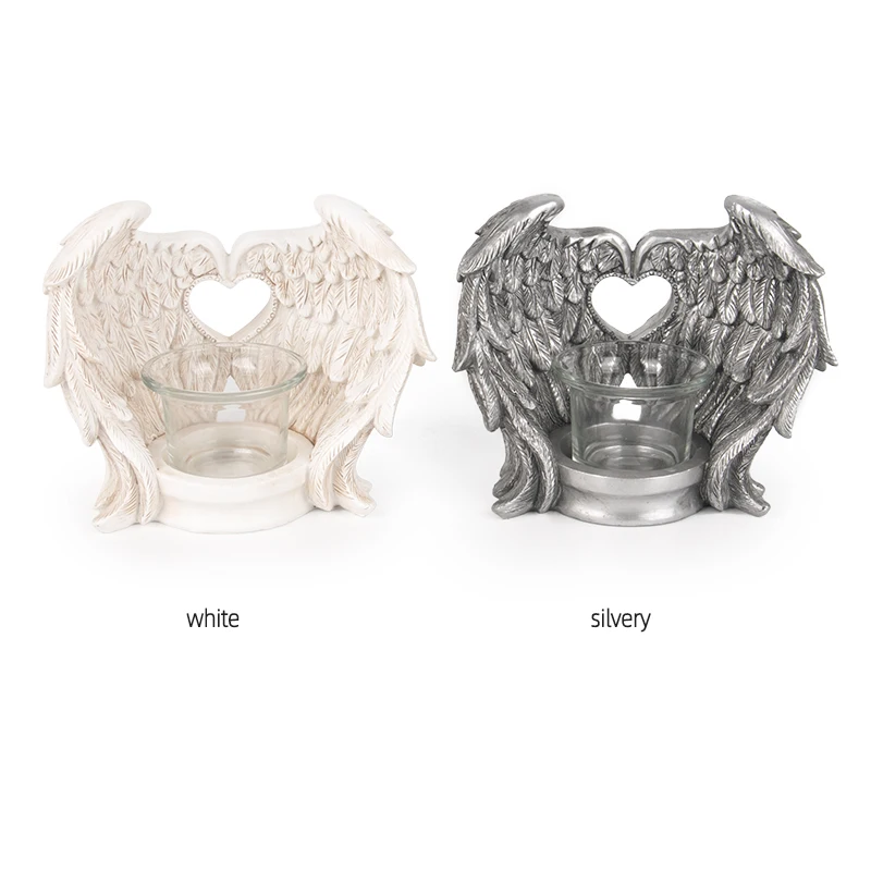 pet monument angel wings sculpture tombstone resin outdoor garden angel monuments and headstones funeral monuments candle holder